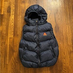 Vintage le coq puffer vest size small